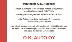HUOM! Muutoksen tuulet puhaltelevat Jämsässä!